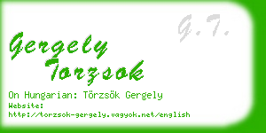 gergely torzsok business card