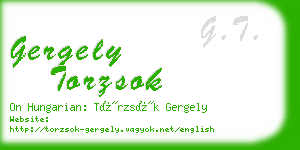 gergely torzsok business card